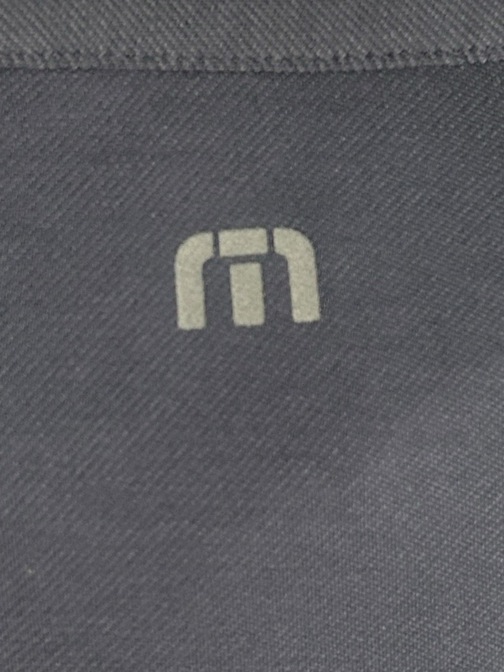 Travis Mathew steel blue Polo golf shirt Light Blue Chest Stripes & Pocket sz xl - Picture 8 of 11